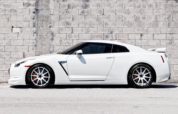 Picture cars, nissan, white, cars, Nissan, gtr, auto wallpapers, car Wallpaper