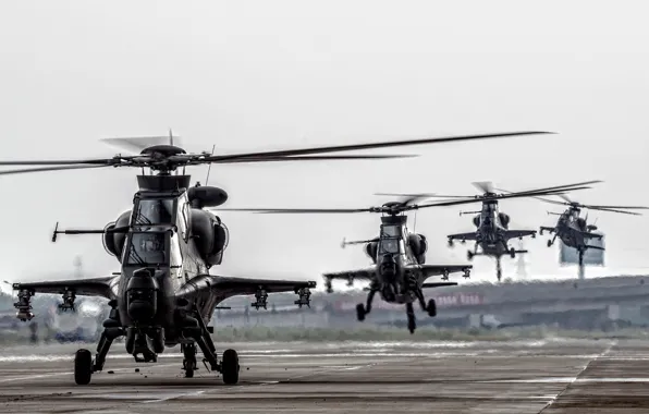 Chinese, CAIC WZ-10, attack helicopter, China Air Force