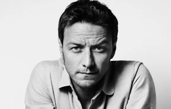 Eyes, look, face, wall, portrait, actor, bristles, James McAvoy