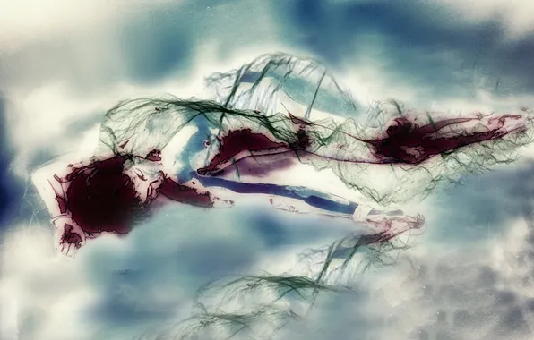 Girl, background, picture