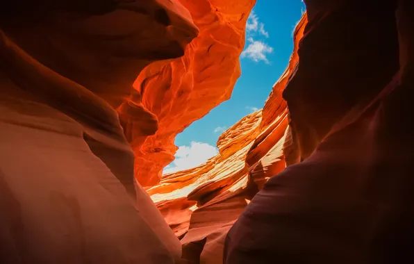 Picture the sky, orange, color, canyon