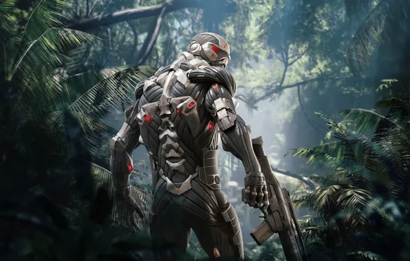 Picture Look, Trees, Soldiers, Weapons, Crysis, Jungle, Electronic Arts, Remastered