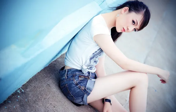 Girl, Legs, Beautiful, Sexy, Asian, Street, Beauty, Outdoor
