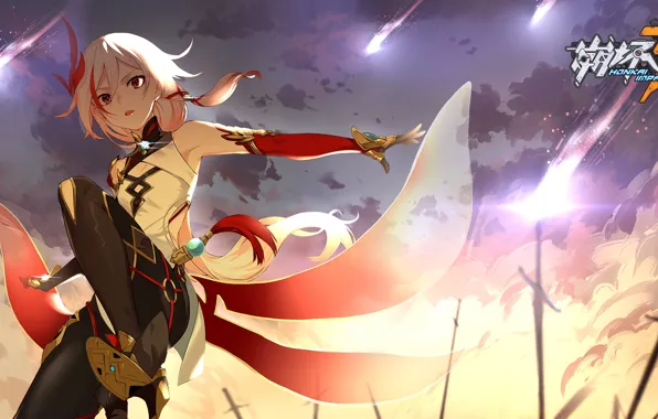 Girl, dawn, the game, anime, Honkai Impact 3rd