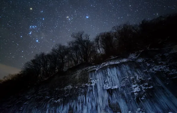 Picture space, stars, night, nature