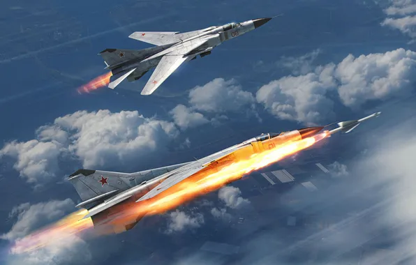 The game, Aircraft, Rocket, Start, Fighters, Game, War Thunder, Mig-23m