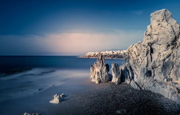 Picture sea, rocks, shore