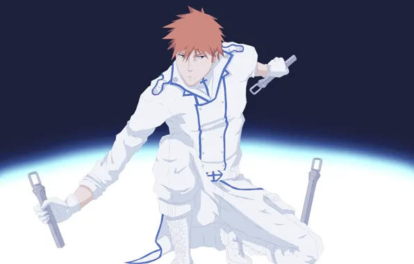 Game, Bleach, soldier, anime, man, boy, Ichigo, transformation