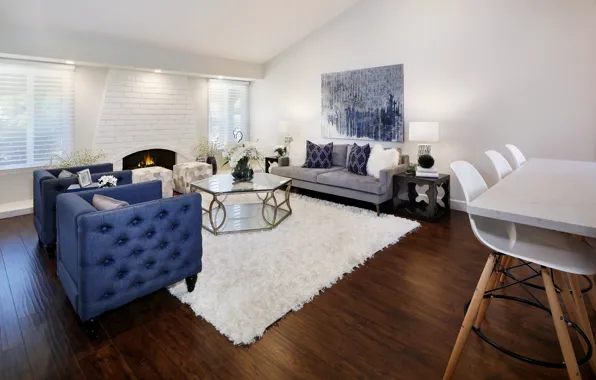 Design, table, sofa, carpet, furniture, fireplace, mansion, design
