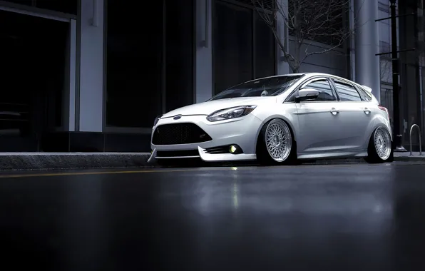 Picture Ford, Focus, Front, Color, White, Wheels, Before, 2015