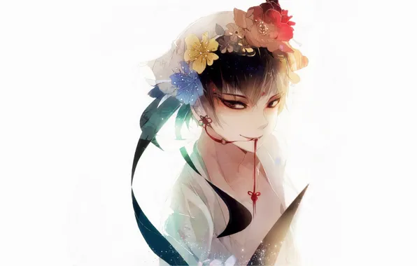 Flowers, guy, Hoozuki no Reitetsu, Cold-Blooded Hozuki, Hakutaku