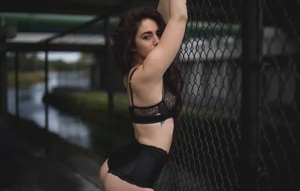 Ass, look, sexy, pose, model, panties, makeup, figure