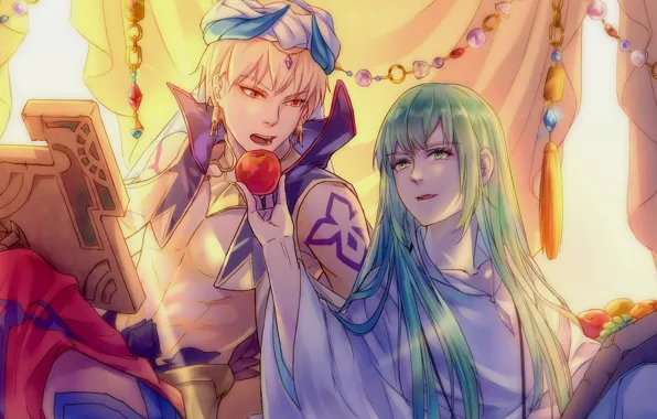 Anime, two, Gilgamesh, Fate / Grand Order, The destiny of a great campaign