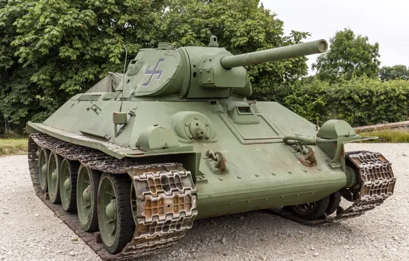 War, medium tank, period, Domestic, Great, T-34/76