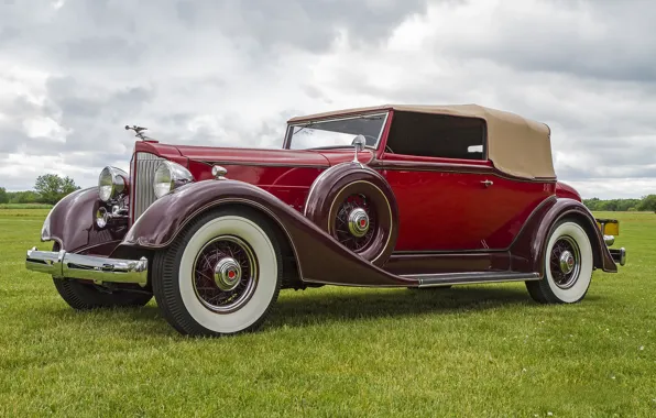 Retro, classic, Packard, 1934 Packard 1105 Super Eight, 1934 Packard 1105 Convertible Victoria Super 8