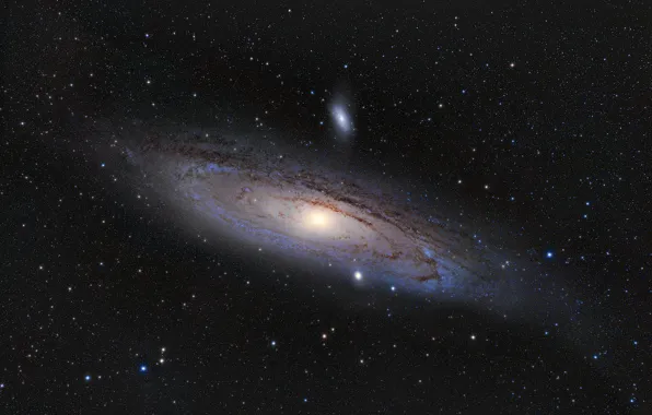 Light, cosmos, andromeda galaxy