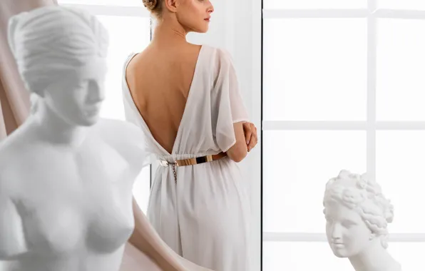 Girl, Back, Venus De Milo, Sculpture, The image of the Greek goddess