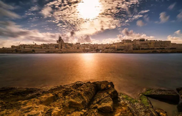 Picture Sunset, Malta, Valletta