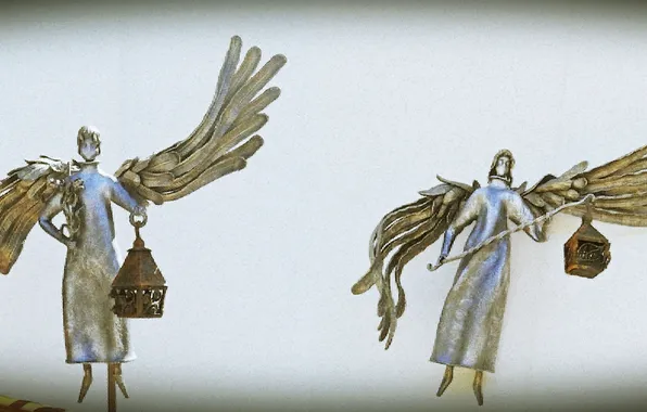 Angels, architecture, sculpture figure