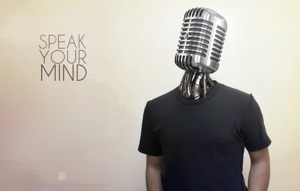 Guy, speak your mind, mikrofon