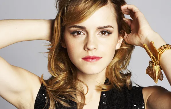 Girl, Emma Watson, blouse, woman, actress, female, Hermione, gaze