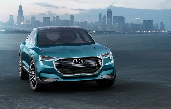 Audi, Audi, the concept, e-tron, quattro, 2015, concpt