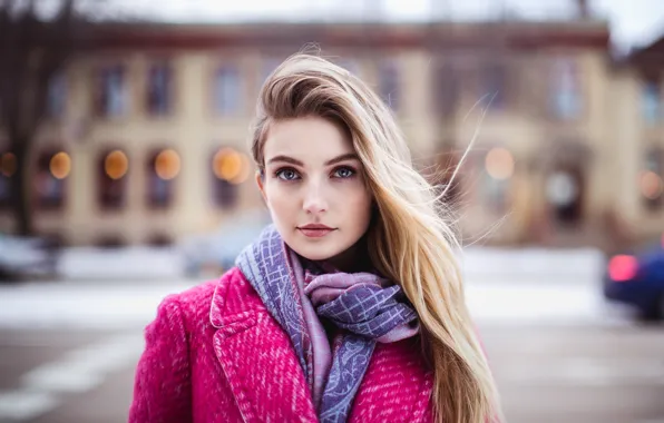 Picture look, girl, face, background, hair, beauty