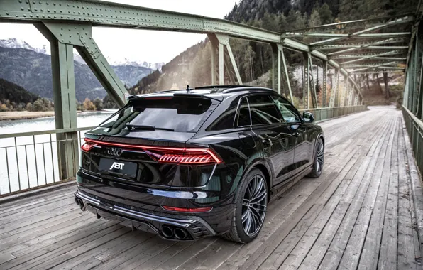 Audi, Mountain, Tuning, River, ABBOT, Forest, Rear, SQ8
