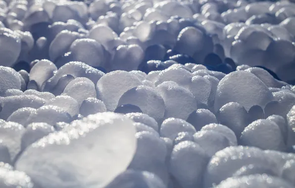 Ice, winter, snow, nature