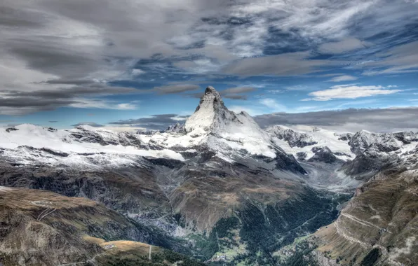 Picture landscape, Matterhorn, Majesteux Matterhorn