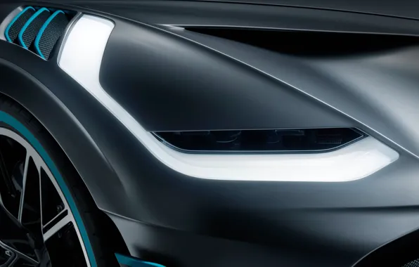 Headlight, Bugatti, supercar, 2018, hypercar, Divo