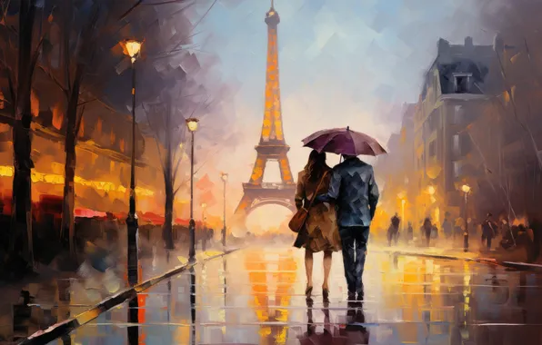 Love, paris, couple