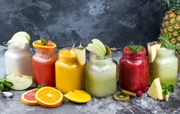 Drink, fruit, cocktails