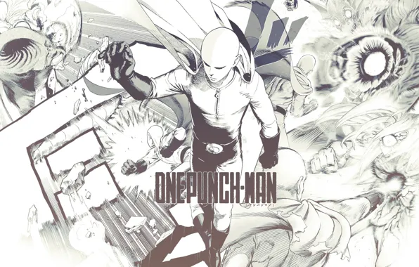 Wallpaper look, manga, comic, Saitama, Saitama, One-Punch Man, ONE