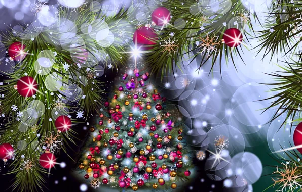 Picture holiday, new year, attribute