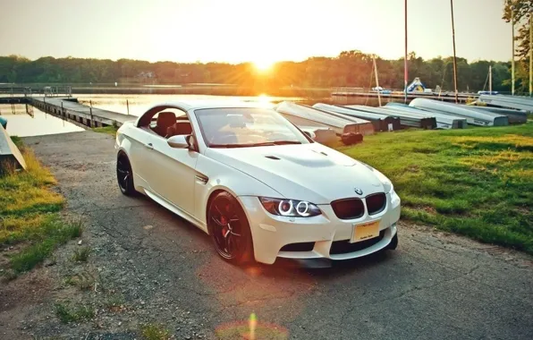 Water, BMW, white, E92