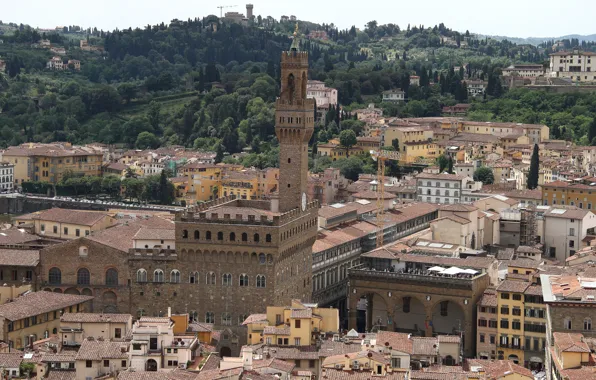 Tower, home, Italy, Florence, Palazzo Vecchio