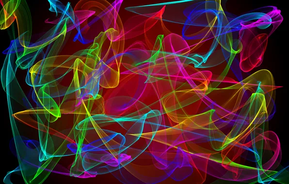 Picture colors, abstract, neon, fractal