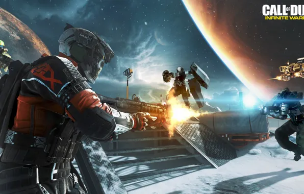 Gun, game, weapon, Call Of Duty, rifle, suit, Call Of Duty Infinite Warfare