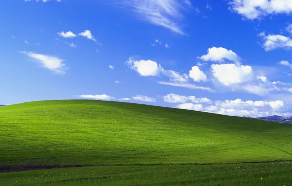 Picture field, the sky, clouds, serenity, windows