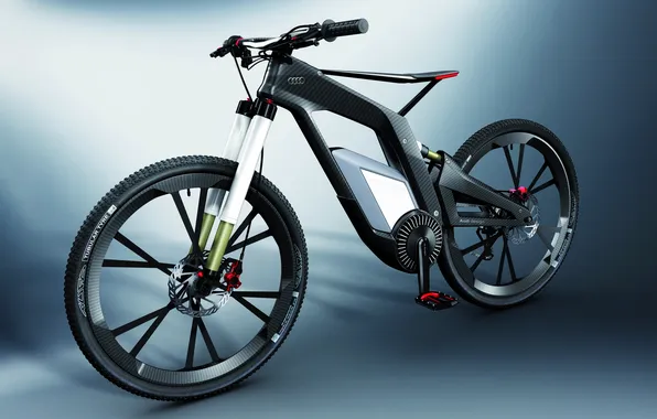 Picture bike, hybrid, carbon, two-wheeled vehicle, Audi e-Bike