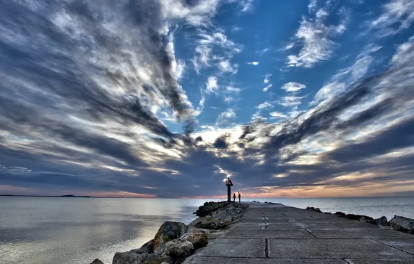 Sea, the sky, landscape