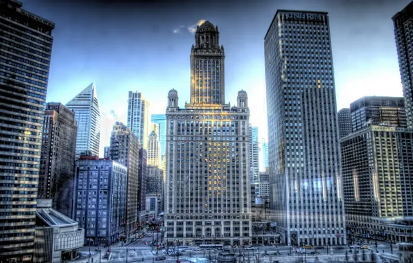 Picture building, skyscrapers, USA, America, Chicago, Chicago, USA, illinois