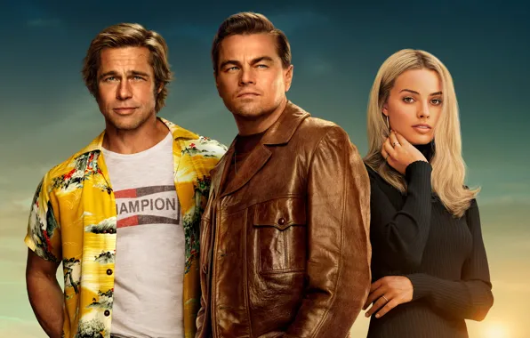 The film, actor, brad pitt, brad pitt, movie, Leonardo DiCaprio, leonardo dicaprio, margot robbie