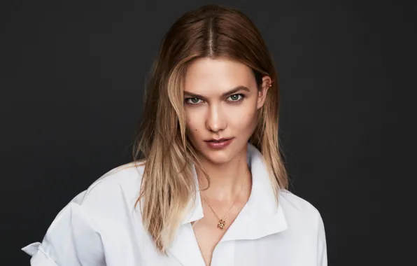 Look, background, model, portrait, makeup, hairstyle, white, shirt