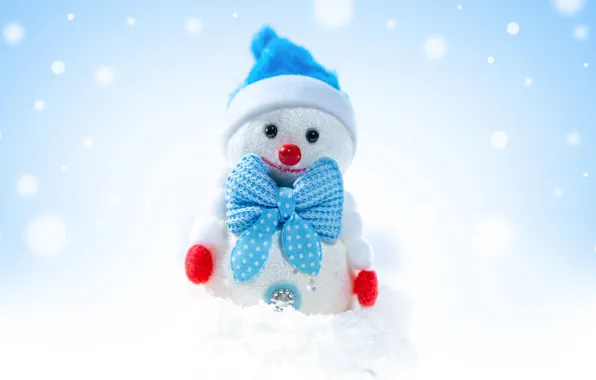 Picture winter, holiday, toy, Christmas, snowman