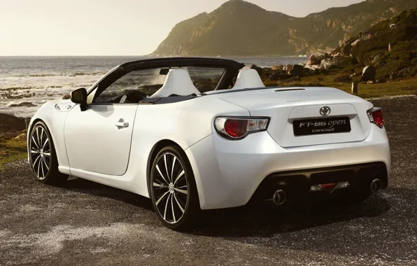 Picture Concept, shore, convertible, FT-86, Toyota, rear view, Toyota, Open