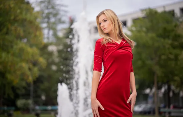 Picture face, model, hair, girl, dress