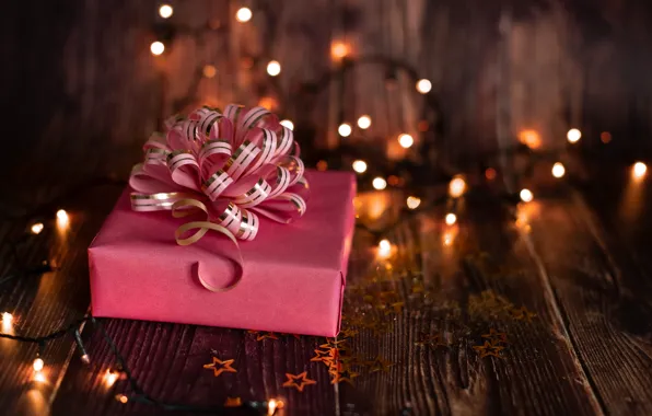 Wallpaper garland, holiday, background, gift, lights, new year, Kseniya Wite