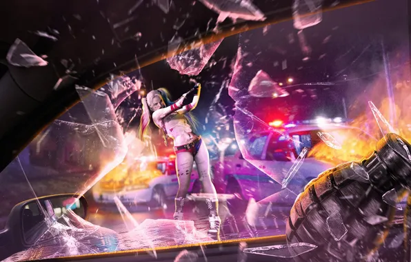 Fan Art, Harley Quinn, Margot Robbie, Suicide Squad